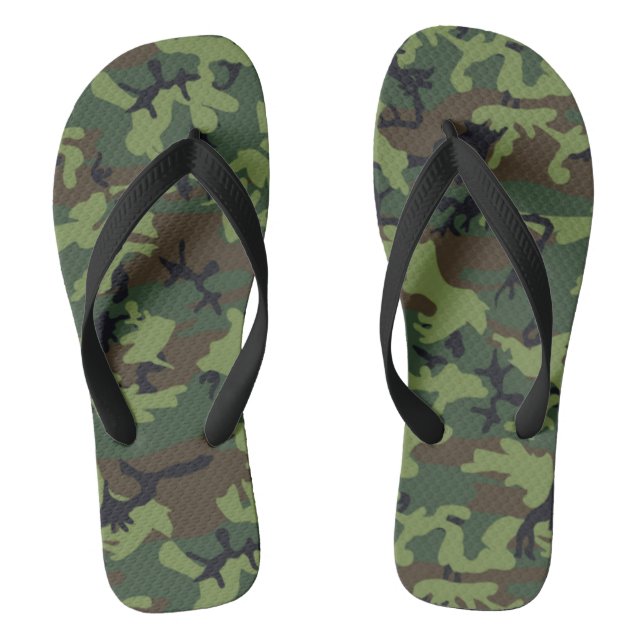 Camouflage Flip Flops (Footbed)
