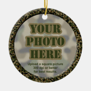 Camouflage Frame Ornament (2-sided)