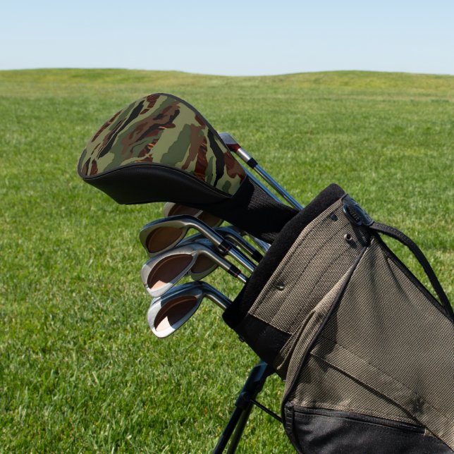 Camouflage Full Pattern Mix Golf Head Cover (In Situ)