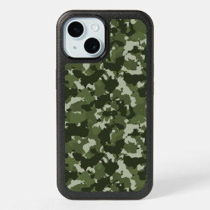 Camouflage Green Army Woodland Camo iPhone 15 Case