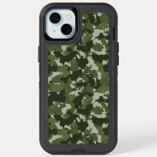 Camouflage Green Army Woodland Camo iPhone 15 Plus Case