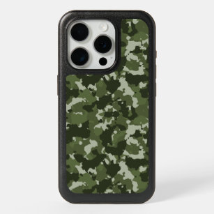 Camouflage Green Army Woodland Camo iPhone 15 Pro Case