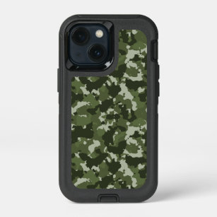 Camouflage Green Army Woodland Camo iPhone 13 Mini Case