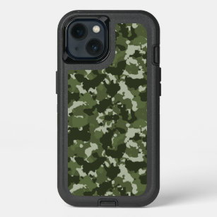 Camouflage Green Army Woodland Camo iPhone 13 Case