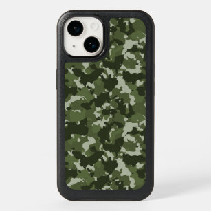 Camouflage Green Army Woodland Camo OtterBox iPhone 14 Case
