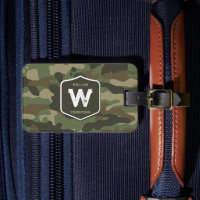 Camouflage Green Camo Army Pattern Monogram