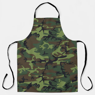 Camouflage Green Camo Outdoors Apron