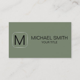 Camouflage green color background business card