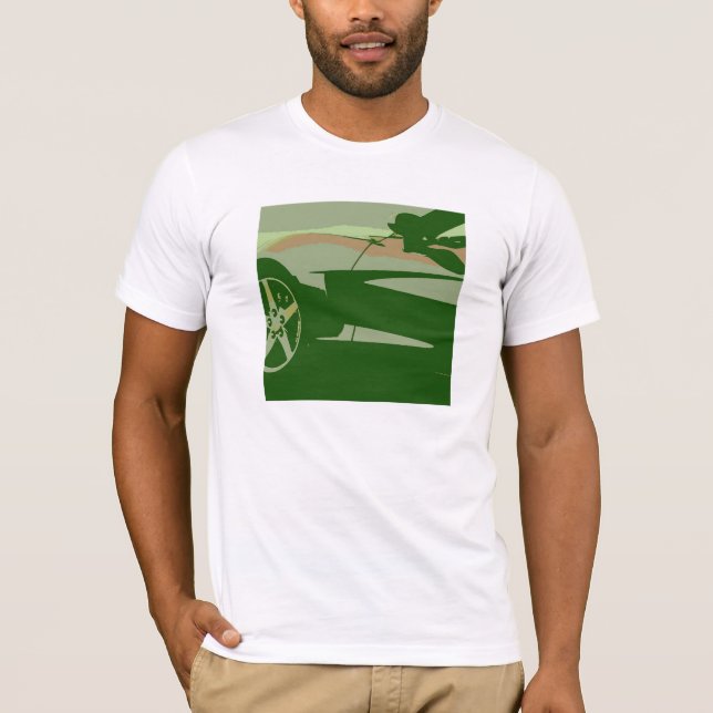 Camouflage Green Corvette T-Shirt (Front)