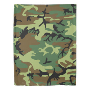 Camouflage Green Duvet Cover