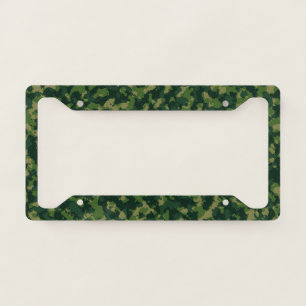 Camouflage Green License Plate Frame