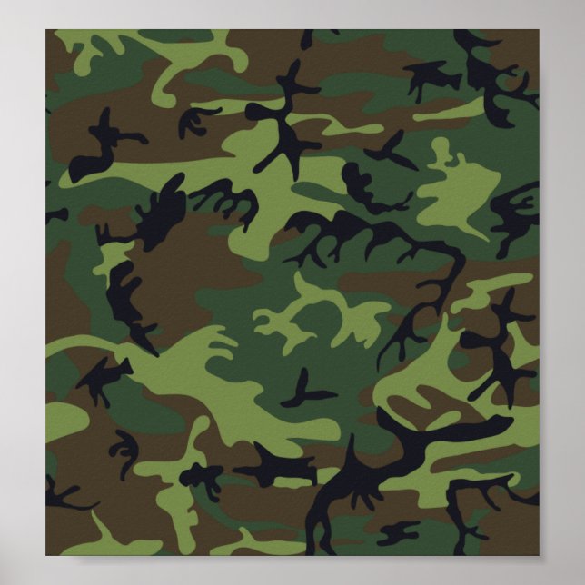 Camouflage Green Poster (Front)