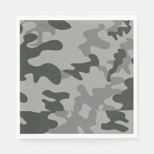Camouflage Grey Accessories Napkins