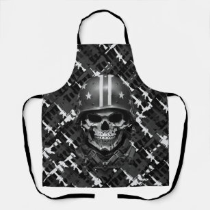 Camouflage Gun Computer Games Cool Military Style Apron
