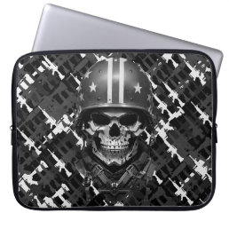 Camouflage Gun Computer Games Cool Military Style Laptop Sleeve