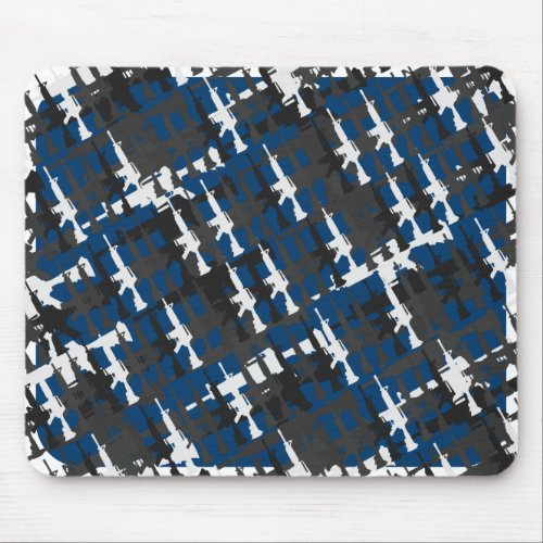 Camouflage Gun Computer Games Style Cool Military Mouse Pad
