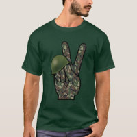 Camouflage Hand Victory / Peace Sign