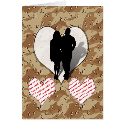♥ Camouflage Heart ♥ Cards (Front)
