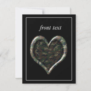 Camouflage Heart Invitation