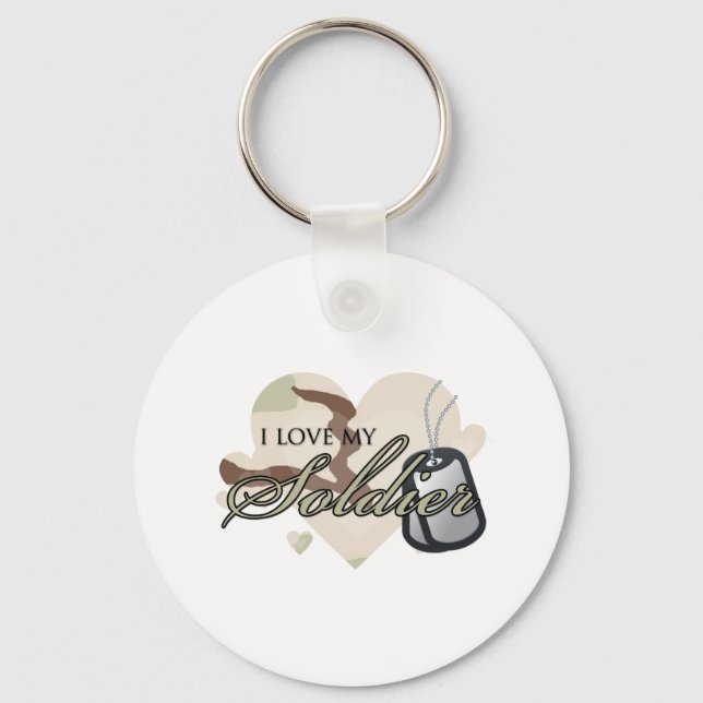 Camouflage Heart Keychain (Front)