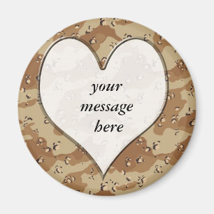Camouflage Heart Magnet