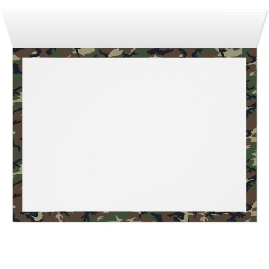 Camouflage Heart - Woodland (Inside Horizontal (Bottom))