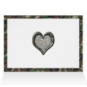 Camouflage Heart - Woodland Cards (Inside Horizontal (Top))