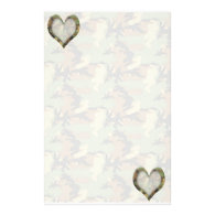 Camouflage Hearts - Missing You Stationery