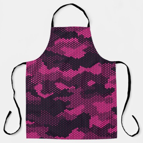 Camouflage hexagonal military texture background apron