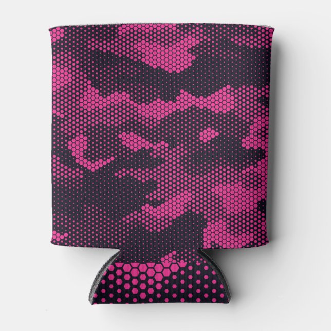 Camouflage hexagonal, military texture background can cooler (Front)