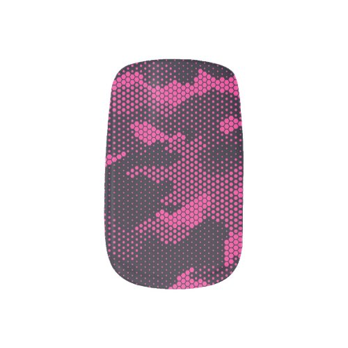 Camouflage hexagonal military texture background minx nail art