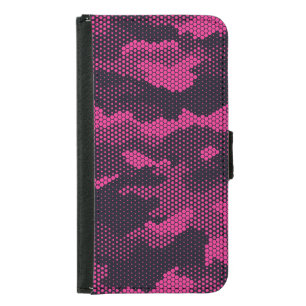 Camouflage hexagonal, military texture background samsung galaxy s5 wallet case