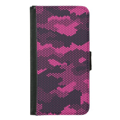 Camouflage hexagonal military texture background samsung galaxy s5 wallet case