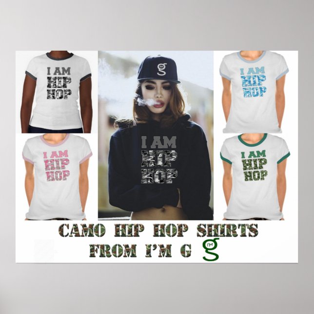 Camouflage Hip Hop Shirts Poster (Front)
