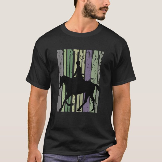 Camouflage Horse Riding Life Daughter Birthday Cam T-Shirt (Front)