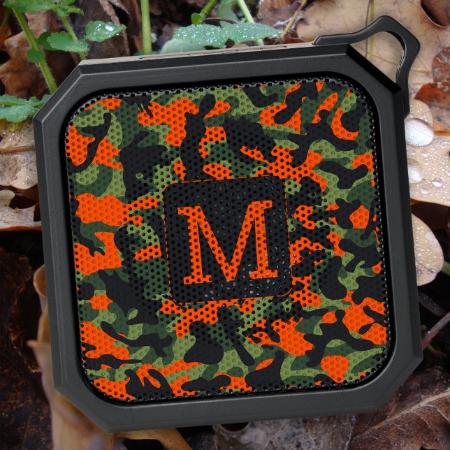 Camouflage Hunter Safety Cool Personalized Camo Bluetooth Speaker (Creator Uploaded)