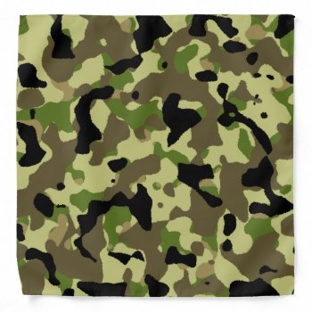Camouflage Khaki Camo Bandana by DigitalDreambuilder at Zazzle