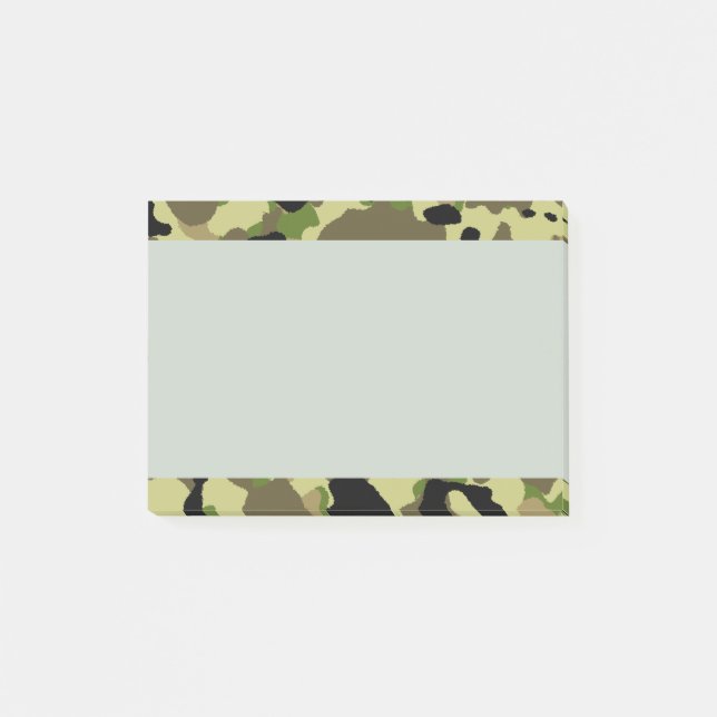 Camouflage Khaki Camo PostIt Notes (Front)
