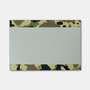 Camouflage Khaki Camo Postit Notes by DigitalDreambuilder at Zazzle