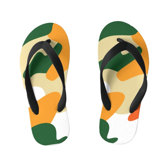 camouflage kid's flip flops (Footbed)