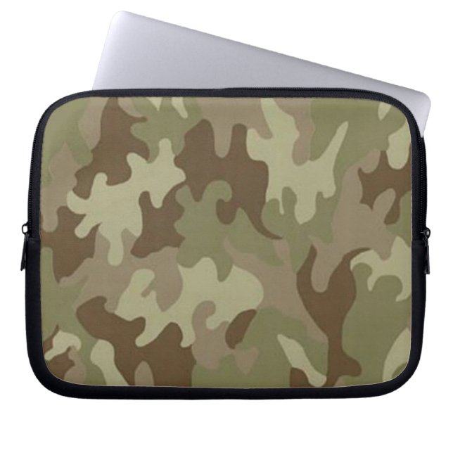 Camouflage Laptop Sleeve (Front)