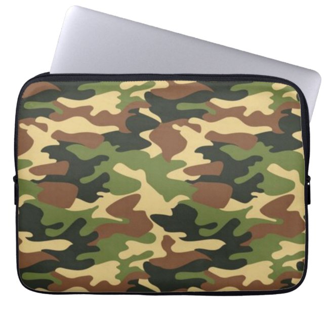 camouflage laptop sleeve (Front)