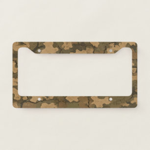 Camouflage Leaf Texture – Rugged Outdoor Car License Plate Frame