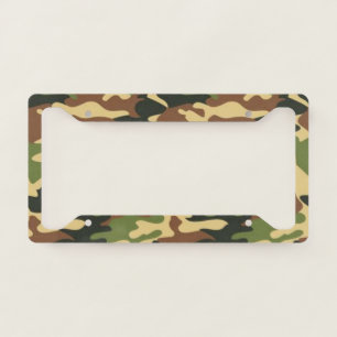 camouflage license plate frame