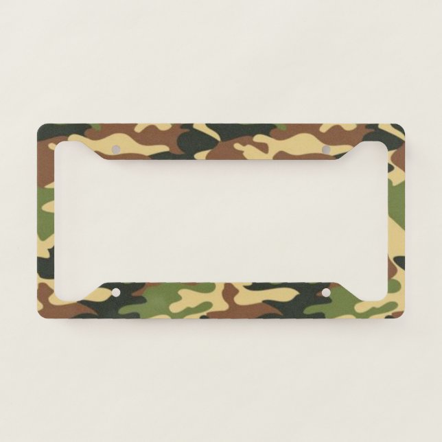 camouflage license plate frame (Front)