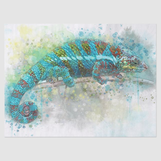 camouflage lizard tissue paper (Front)