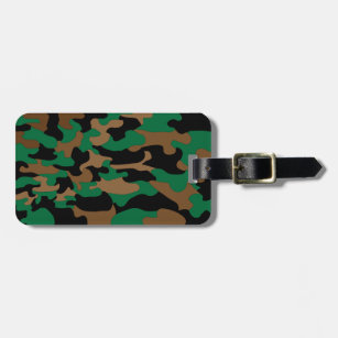 Camouflage Luggage Tag For The Nature Lover