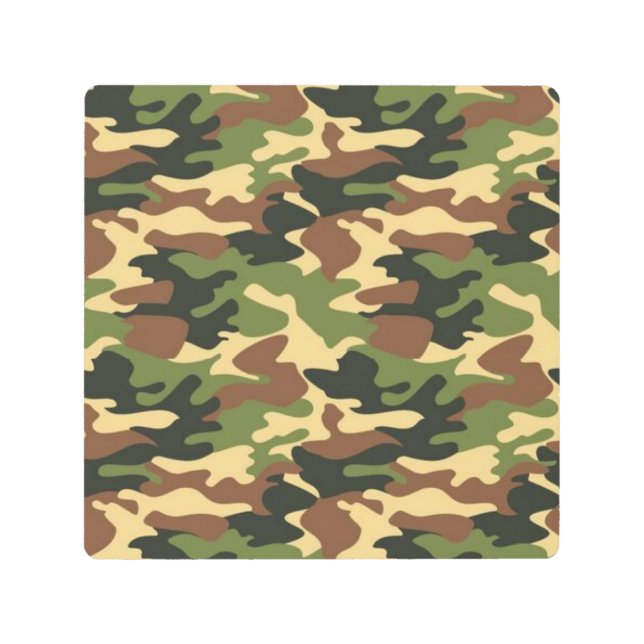 camouflage metal print (Front)