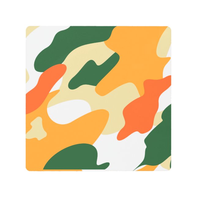 camouflage metal print (Front)