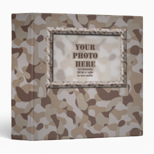 Camouflage Military 1.5 inch Binder